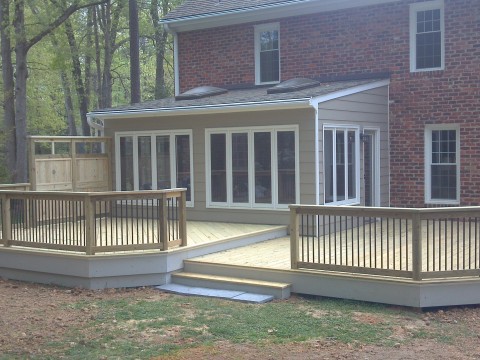 Deck front view