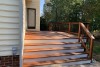 Deck and stairs stained
